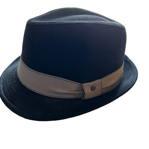 Stetson Other - All American Stetson black fedora with gray band wool blend hat XL